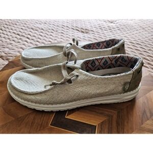 Hey Dude Wendy Abilene Women's Slip On Woven Embroidered Aztec Design size 8